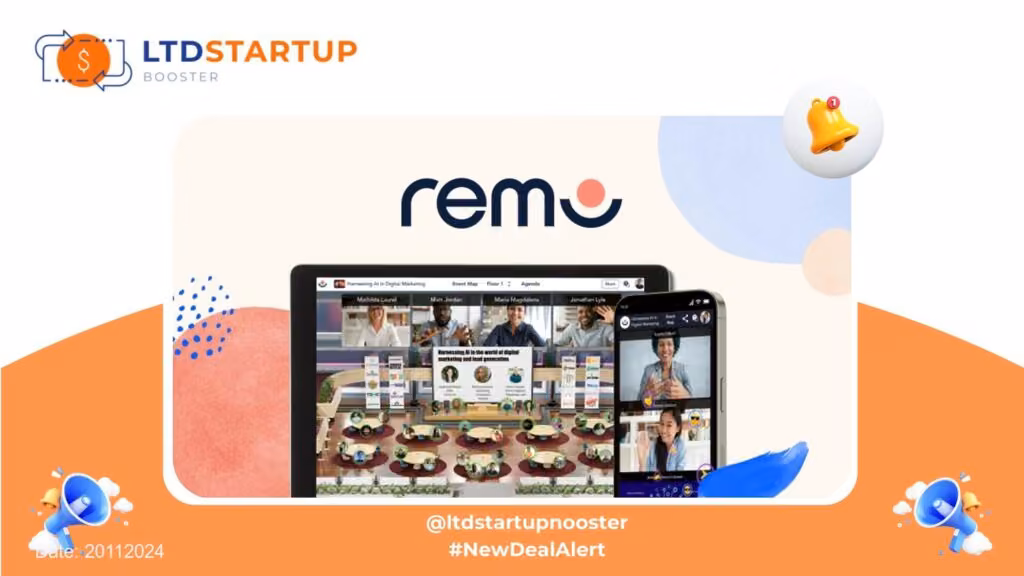 [New LTD] Remo - Host ticketed virtual events that boost ROI cover