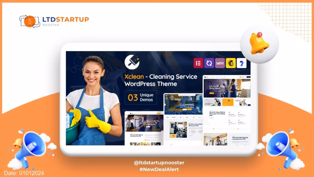 Xclean - Cleaning Services WordPress Theme cover