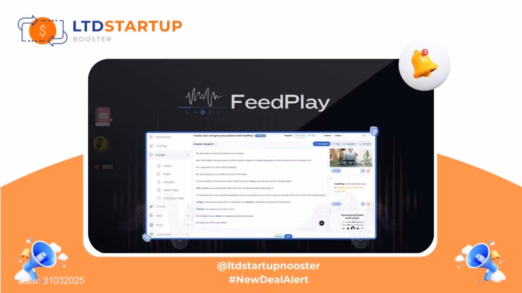 [New LTD] FeedPlay - Convert your content into lead magnets cover