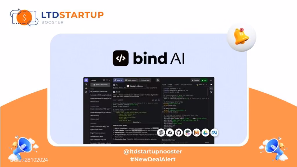 [New LTD] Bind AI - Complex code written by top AI models cover