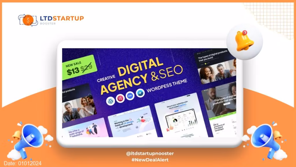 Tryesy - Creative Digital Agency WordPress Theme cover
