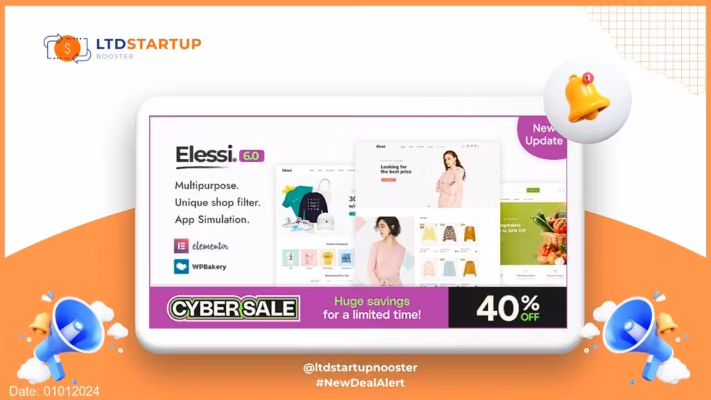 Elessi - WooCommerce AJAX WordPress Theme cover