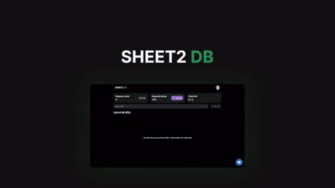 Sheet2DB