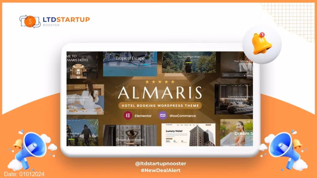Almaris - Hotel Booking WordPress Theme cover