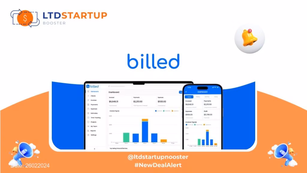 [New LTD] Billed - Get paid fast with online invoicing cover
