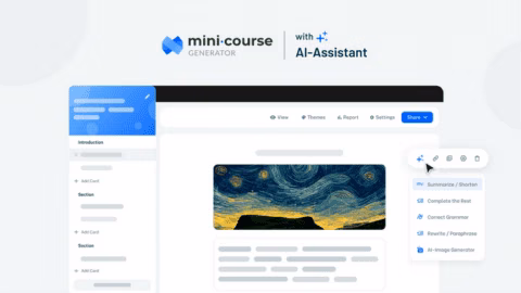 Mini Course Generator with AI Assistant