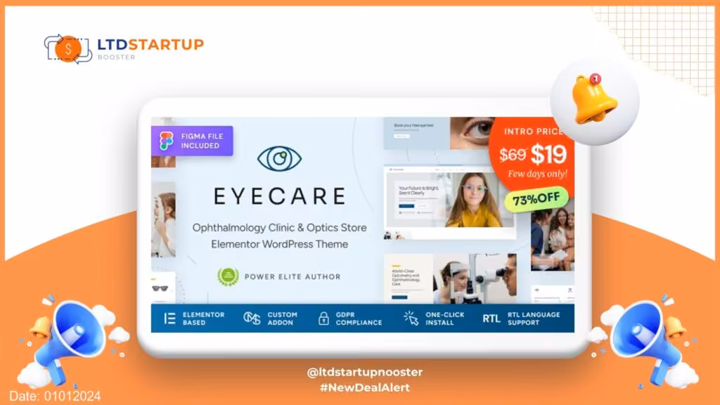 Eye Care - Family Optometrist WordPress Theme cover