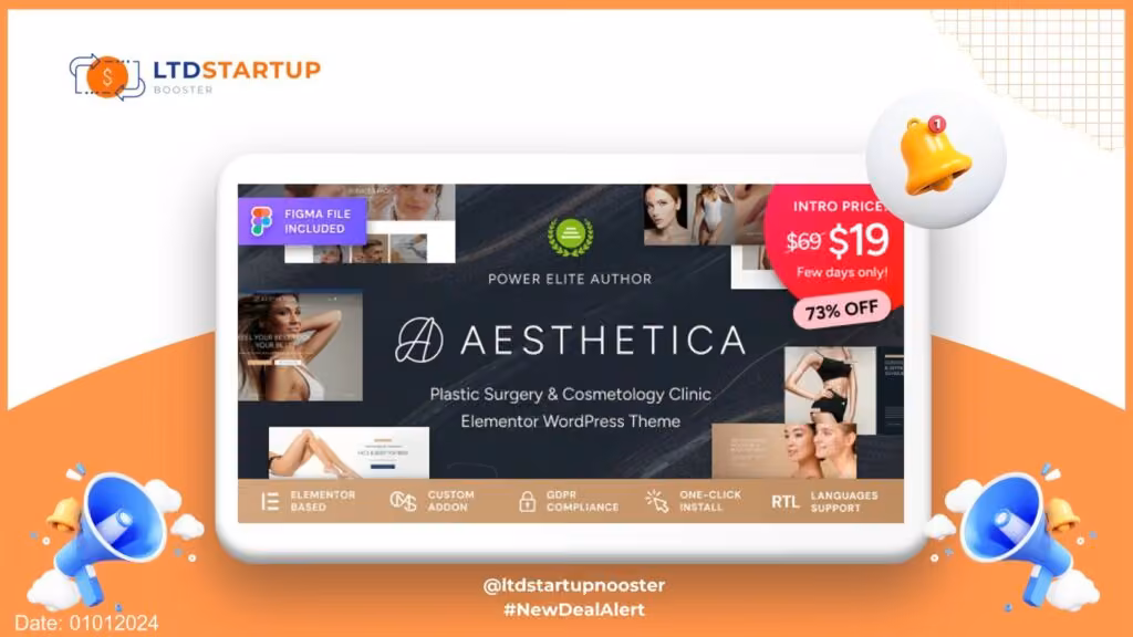 Aesthetica - Plastic Surgery & Beauty Clinic WordPress Theme cover