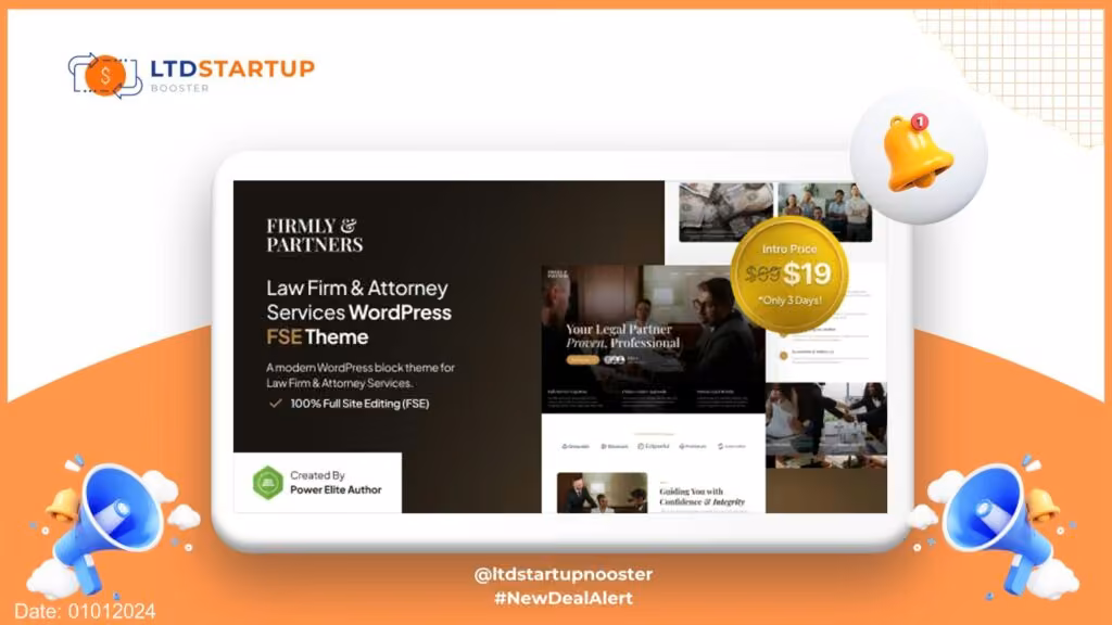 Firmly - Lawyer & Attorney FSE WordPress Theme cover