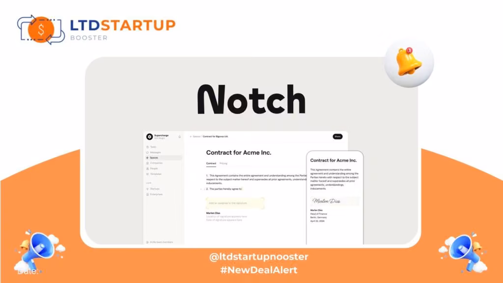 [New LTD] Notch - Draft, sign, & manage documents cover