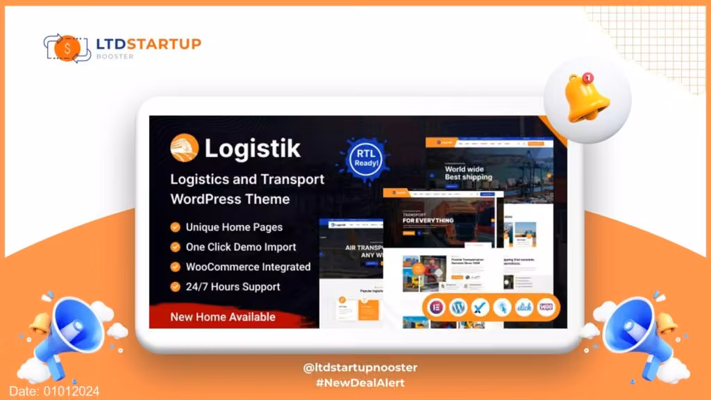 Logistik – Transport & Logistics WordPress Theme cover