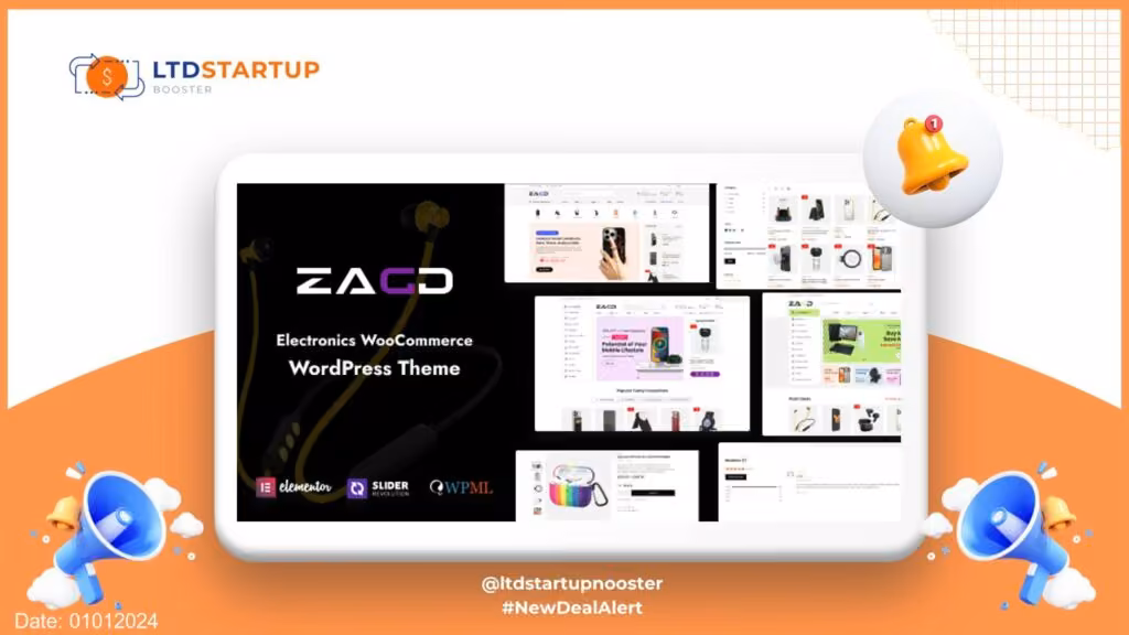 Zagg - Electronics & Accessories WooCommerce WordPress Theme cover