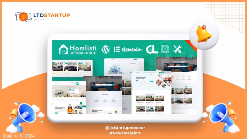 Homlisti – Real Estate WordPress Theme cover