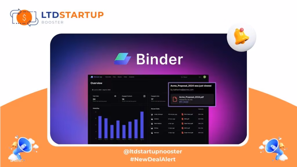 [New LTD] Binder - Share, e-sign, & track document analytics cover