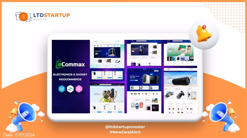 Ecommax - Electronics & Gadget WooCommerce WordPress Theme cover