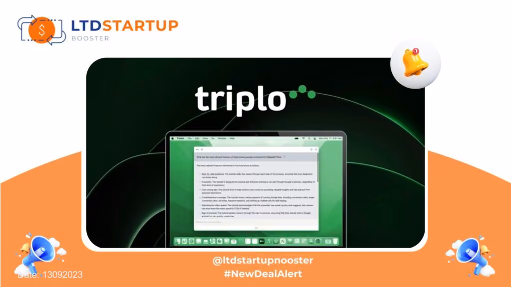 [New LTD] Triplo AI - Real-time AI assistance on any device cover