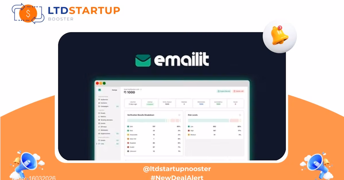 Emailit Lifetime Deal Banner