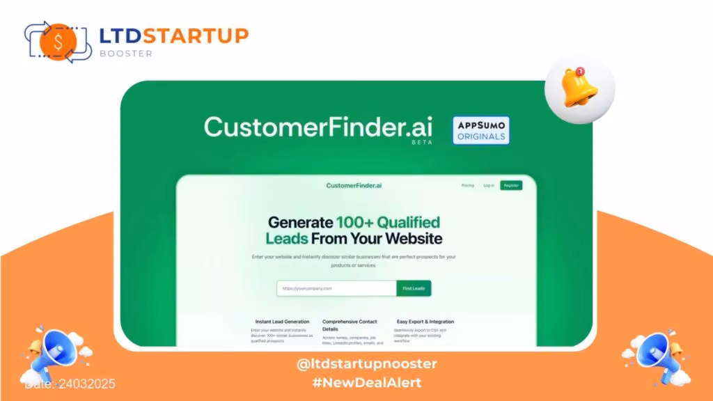[New LTD] CustomerFinder.ai - Find high-quality prospects cover