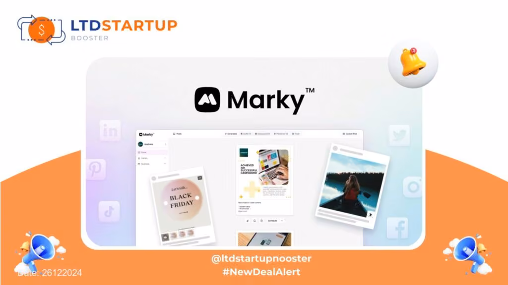 [New LTD] Marky - Automate social media marketing with AI cover