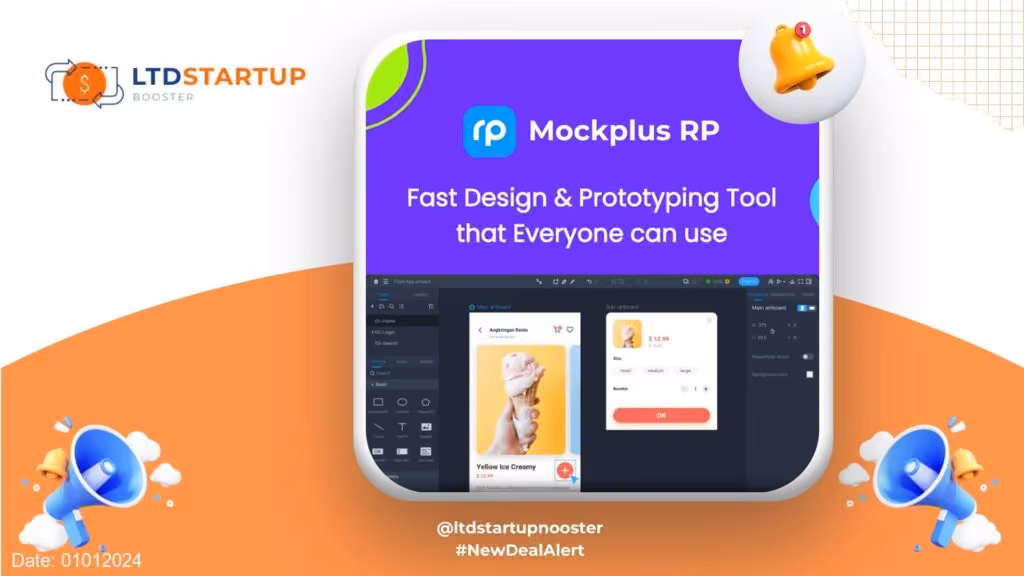 New LTD Alert - Mockplus RP Lifetime Deal cover